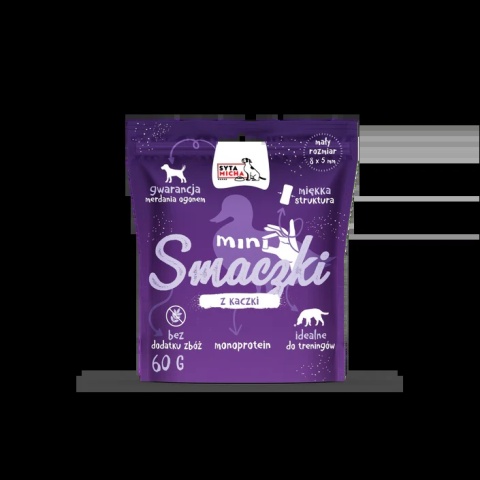 Mini smaczki dla psa z kaczki 60g