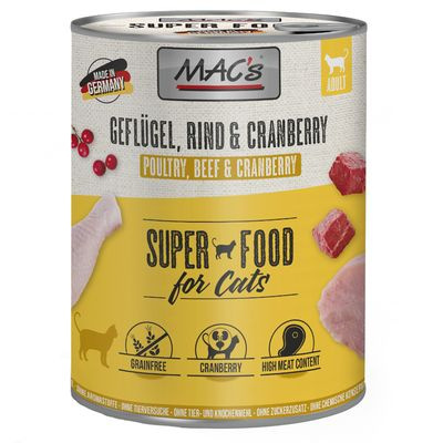 Mac's - Cat Geflügel & Cranberry - DRÓB I ŻURAWINA - 800g