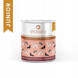 Perro Wieprzowina z Marchewką Junior 850g
