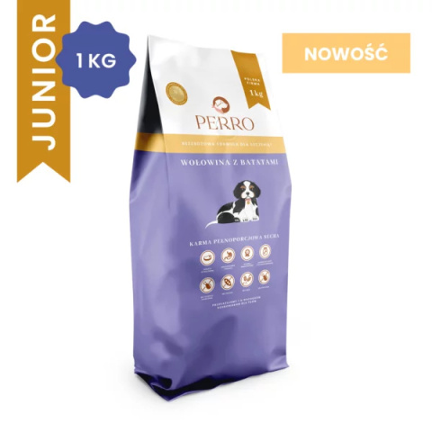 PERRO WOŁOWINA Z BATATAMI 1 KG