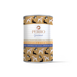 Perro - Gourmet MONO - Cielęcina z cukinią - 400g