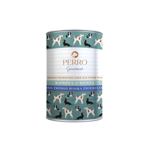 Perro - Gourmet MONO - Konina z dynią - 400g Junior