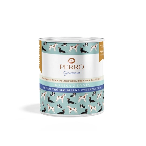 Perro - Gourmet MONO - Konina z dynią - 800g Junior