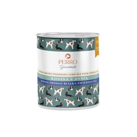 Perro - Gourmet MONO - Konina z dynią - 800g Junior