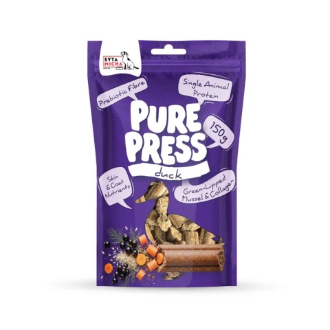 Pure Press smaczki dla psa Duck 150g