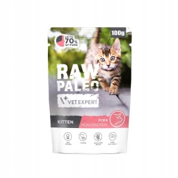 Raw Paleo Kitten Monoproteina Wieprzowina 100g