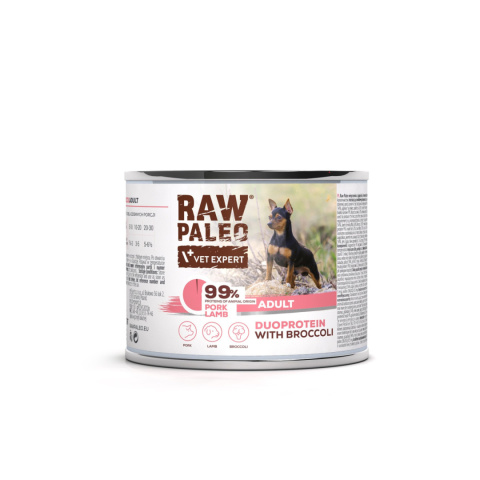 RAW PALEO PORK LAMB ADULT 200G