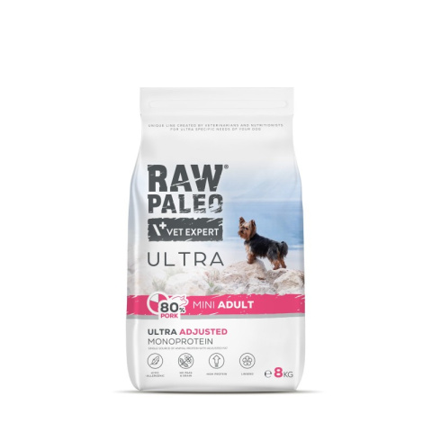 Raw Paleo Ultra Pork Mini Adult 8 kg