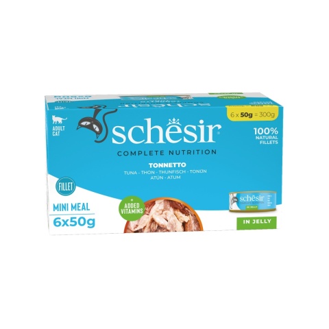 SCHESIR Mpak Tuńczyk Galareta 6x50g SCHESIR Mpak Tuńczyk Galareta 6x50g