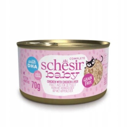 Schesir Baby Kurczak z Wątróbką w Bulionie 70g