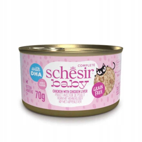 Schesir Baby Kurczak z Wątróbką w Bulionie 70g Schesir Baby Kurczak z Wątróbką w Bulionie 70g