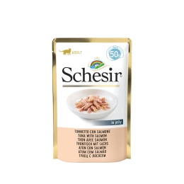 SCHESIR Tuńczyk Łosoś Galareta Sasz 50g