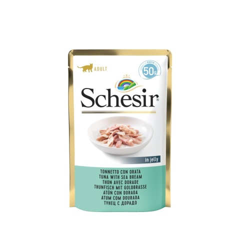 SCHESIR Tuńczyk z Doradą Galareta Saszetka 50g SCHESIR Tuńczyk z Doradą Galareta Saszetka 50g