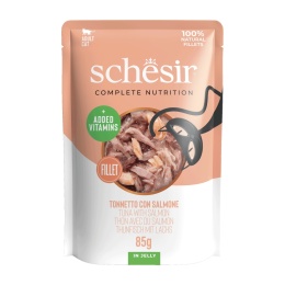 SCHESIR Tuńczyk z Łososiem Galareta 85g