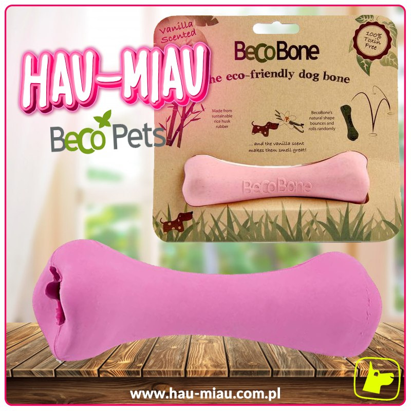 Beco Pets - Kość różowa - M=17,5cm - TOY Beco Pets - Kość różowa - M=17,5cm - TOY
