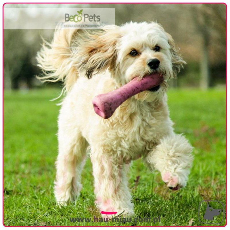 Beco Pets - Kość różowa - M=17,5cm - TOY Beco Pets - Kość różowa - M=17,5cm - TOY