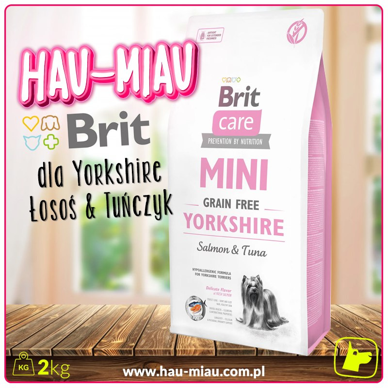 Brit Care - Mini Grain-Free Yorkshire - ŁOSOŚ & TUŃCZYK - 2 KG Brit Care - Mini Grain-Free Yorkshire - ŁOSOŚ & TUŃCZYK - 2 KG