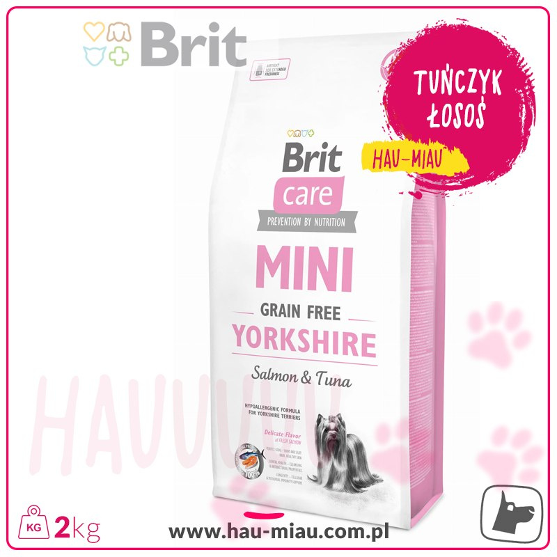 Brit Care - Mini Grain-Free Yorkshire - ŁOSOŚ & TUŃCZYK - 2 KG Brit Care - Mini Grain-Free Yorkshire - ŁOSOŚ & TUŃCZYK - 2 KG
