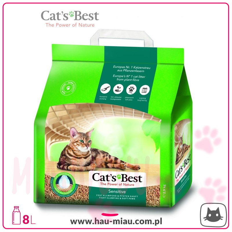 Cat`s Best - Żwirek naturalny Sensitive - 8 L / 2,9 kg Cat`s Best - Żwirek naturalny Sensitive - 8 L / 2,9 kg