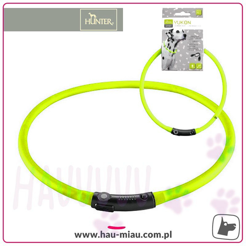 Hunter - Obroża świecąca LED YUKON - Limonkowa Hunter - Obroża świecąca LED YUKON - Limonkowa