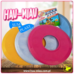 SumPlast - Miękkie zapachowe frisbee dysk MAX dla psa - 25 cm - TOY