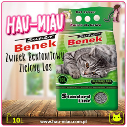Super Benek - Standard line - Żwirek Zielony las - 10 L