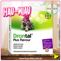 Bayer - Drontal Plus Flavour - Tableki odrobaczające dla psów - 2 szt.