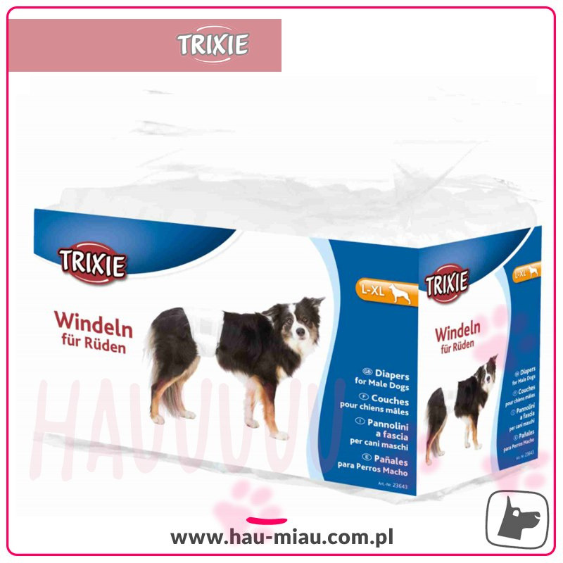 Trixie - Pieluchy dla psów - 12 szt - rozmiar L-XL Trixie - Pieluchy dla psów - 12 szt - rozmiar L-XL