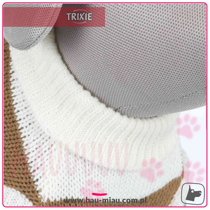 Trixie - Sweterek / Pulower - Hamilton - BRĄZOWO-BIAŁY - M - 45 cm Trixie - Sweterek / Pulower - Hamilton - BRĄZOWO-BIAŁY - M - 45 cm