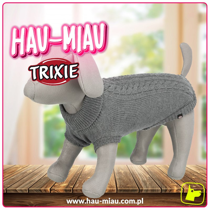 Trixie - Sweterek / Pulower - Kenton - SZARY - S - 36 cm Trixie - Sweterek / Pulower - Kenton - SZARY - S - 36 cm