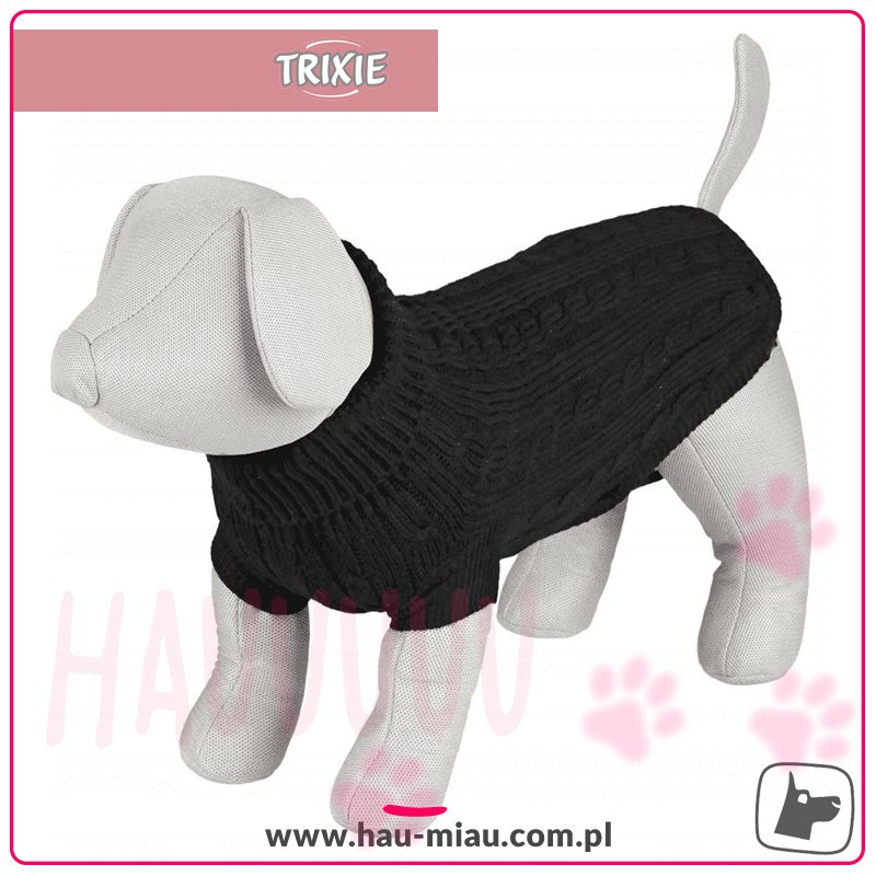 Trixie - Sweterek / Pulower - King Dog - CZARNY - M - 35cm Trixie - Sweterek / Pulower - King Dog - CZARNY - M - 35cm