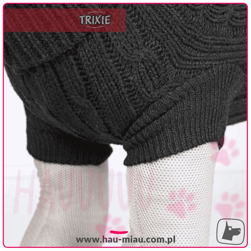 Trixie - Sweterek / Pulower - King Dog - CZARNY - M - 35cm Trixie - Sweterek / Pulower - King Dog - CZARNY - M - 35cm