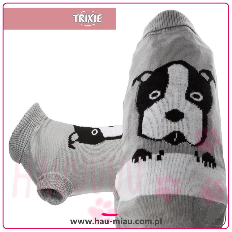 Trixie - Sweterek / Pulower - Piney - SZARY - M - 45 cm Trixie - Sweterek / Pulower - Piney - SZARY - M - 45 cm