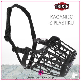 Trixie - Kaganiec z plastiku - CZARNY - XS - 14 cm
