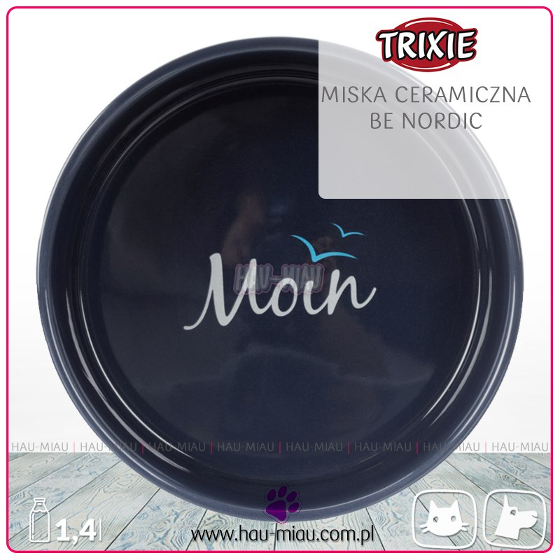 Trixie - Ceramiczna miska Be Nordic - Granatowa - 20 cm / 1,4 L Trixie - Ceramiczna miska Be Nordic - Granatowa - 20 cm / 1,4 L