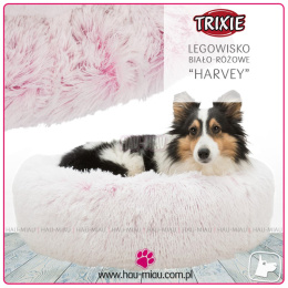 Trixie - Legowisko / Poduszka - Harvey - BIAŁO-RÓŻOWA - ø 50 cm