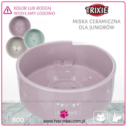 Trixie - Mała ceramiczna miska dla maluchów - 16 cm / 800ml