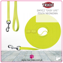 Trixie - Smycz Treningowa Easy Life - ŻÓŁTY NEON - 10m