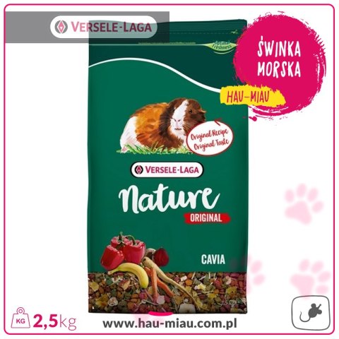 Versele-Laga - Pokarm Cavia Nature Orginal - ŚWINKA MORSKA - 2,5KG