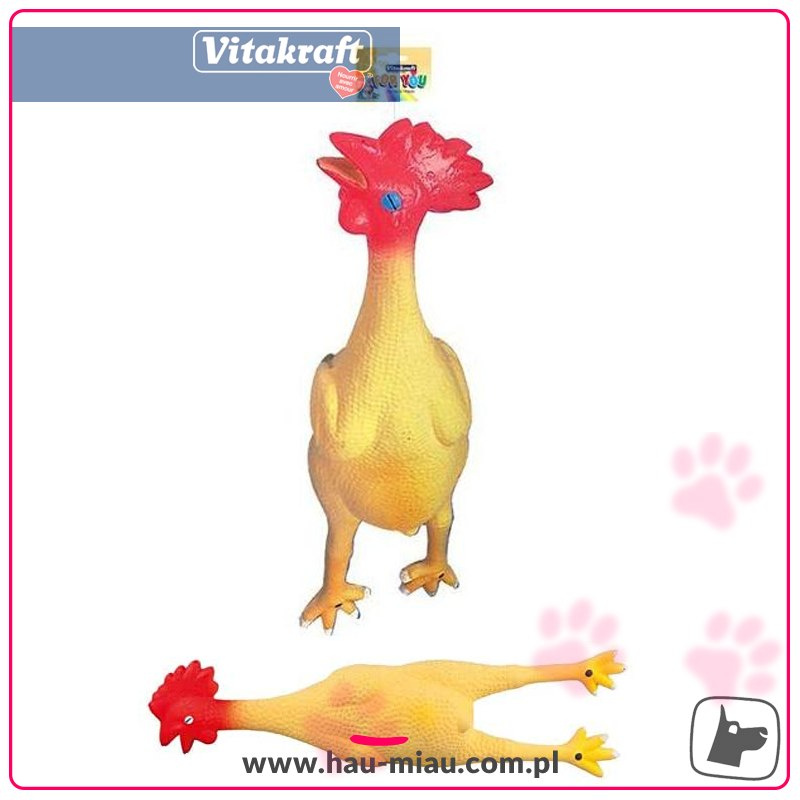 Vitakraft - Lateksowa piszcząca kura - 47cm - TOY Vitakraft - Lateksowa piszcząca kura - 47cm - TOY