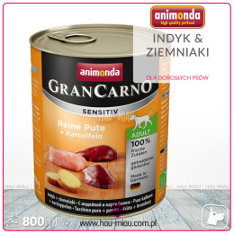 Animonda - GranCarno Sensitiv - INDYK i ZIEMNIAKI - 800g