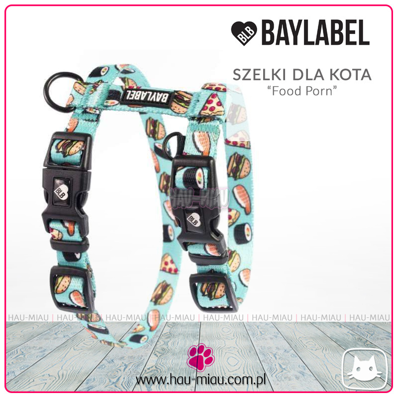 Baylabel - Szelki dla dorosłego kota - Food Porn - "S" Baylabel - Szelki dla dorosłego kota - Food Porn - "S"