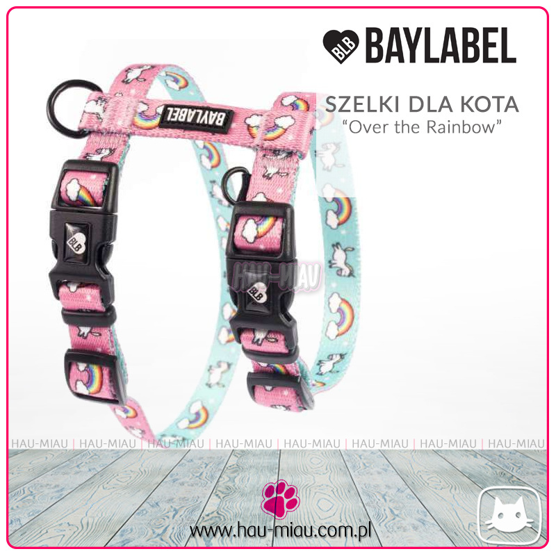 Baylabel - Szelki dla dorosłego kota - Over the Rainbow - "S" Baylabel - Szelki dla dorosłego kota - Over the Rainbow - "S"