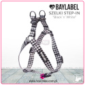 Baylabel - Szelki dla psa - Step-In Black`n`White - "S"