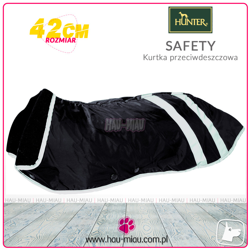 Hunter - Kurtka przeciwdeszczowa Safety - CZARNA - rozmiar 42 Hunter - Kurtka przeciwdeszczowa Safety - CZARNA - rozmiar 42