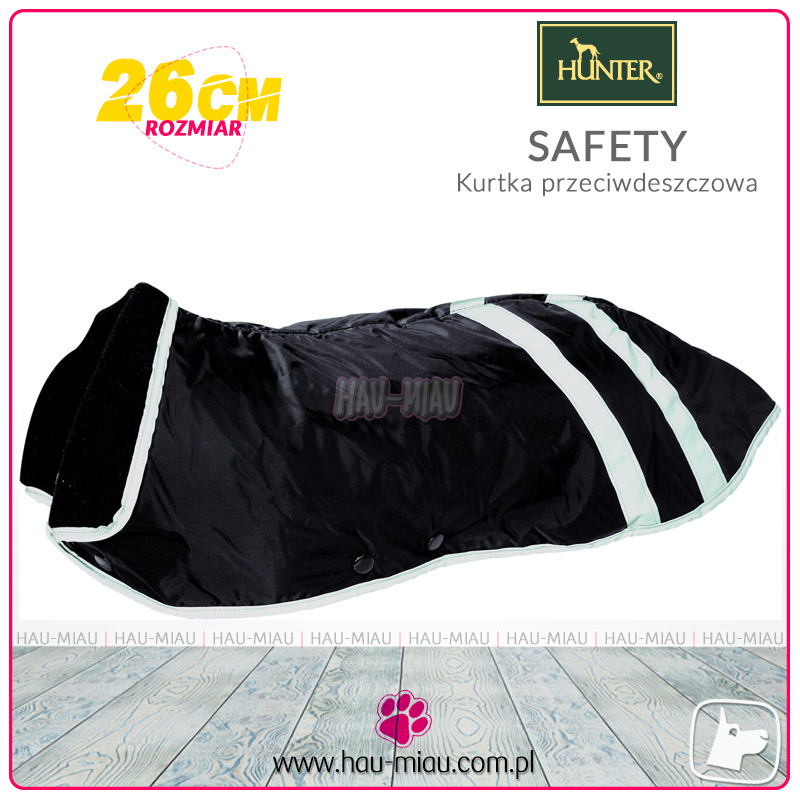 Hunter - Kurtka przeciwdeszczowa Safety - CZARNA - rozmiar 26 Hunter - Kurtka przeciwdeszczowa Safety - CZARNA - rozmiar 26