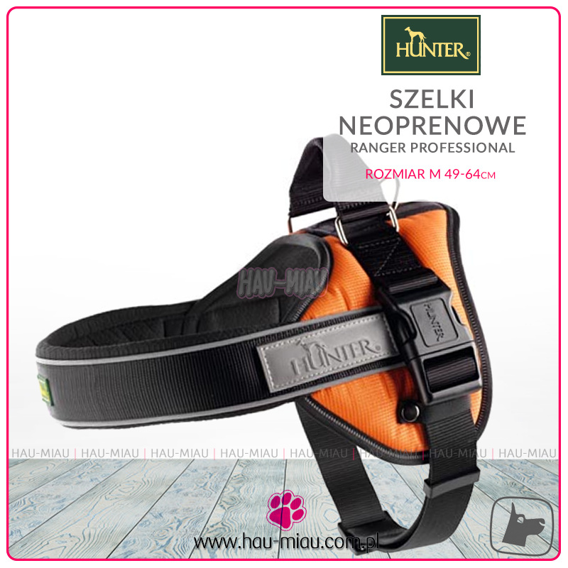Hunter - Szelki Ranger Professional - M - POMARAŃCZOWE Hunter - Szelki Ranger Professional - M - POMARAŃCZOWE