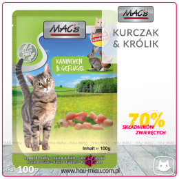 Mac's - Cat Kaninchen & Geflügel - KURCZAK I KRÓLIK - 100g