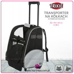 Trixie - Torba transportowa na kółkach z opcją plecaka - 50 × 35 × 27 cm - do 8 kg