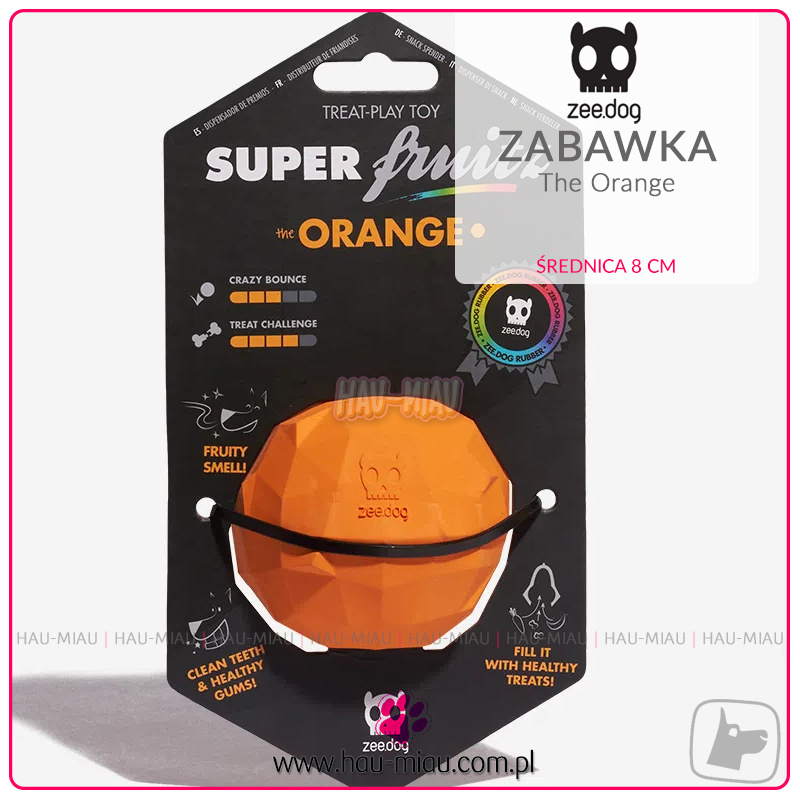 Zee.dog - Zabawka The Orange - Super Pomarańcza - TOY Zee.dog - Zabawka The Orange - Super Pomarańcza - TOY